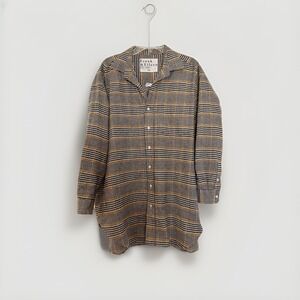 Frank & Eileen‎ mackenzie oversized heavy cotton shirt OS Plaid Flannel